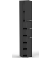 Słupek LUNA 30 cm 3D czarny / antracyt